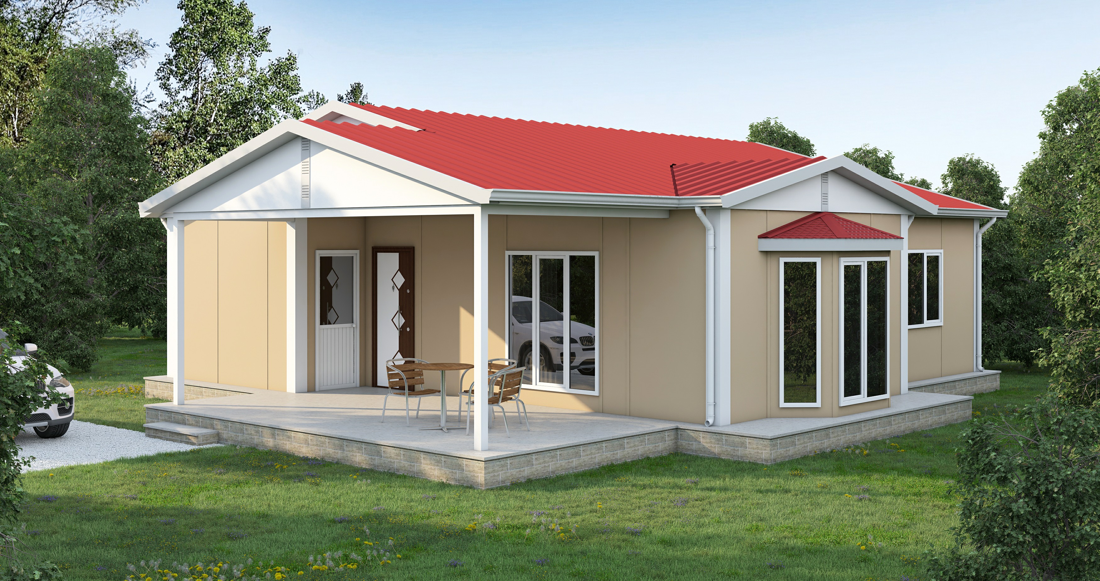 Prefabrik Ev UP125 97m² (Tip 2)